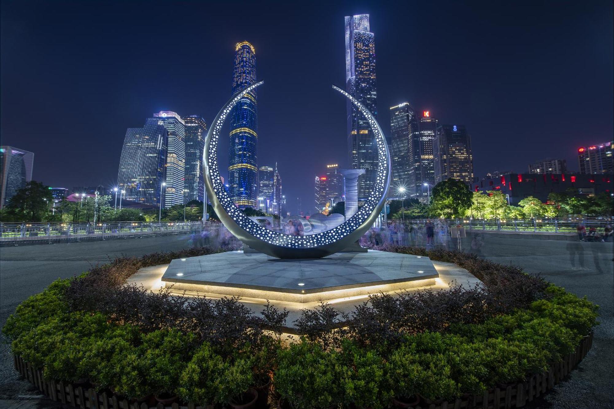 Yun Jin City View Hotel - Guangzhou Taikoo Hui Zhujiang New Town Tianhe Sports Center المظهر الخارجي الصورة